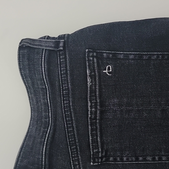 NWOT rag & bone Nina high-rise shorts in washed black - Picture 10 of 10